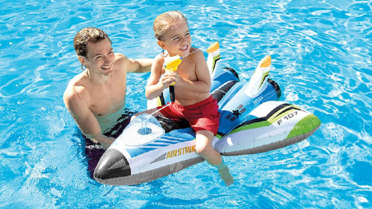 This Water Gun Plane Pool Float Is The Ultimate Accessory For Your Summer Water Fun