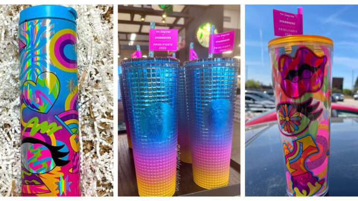 Starbucks Released Tim Singleton Pride Cups and They Are Giving Lisa Frank Vibes