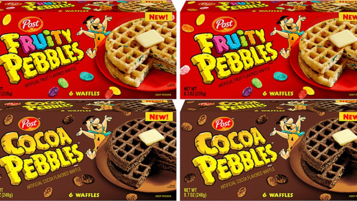 You Can Now Get Fruity Pebbles and Cocoa Pebbles Cereal Waffles for The Ultimate Sweet Breakfast