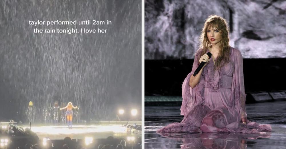 Taylor Swift Performed Until 2 AM in The Pouring Rain Proving She’s The GOAT