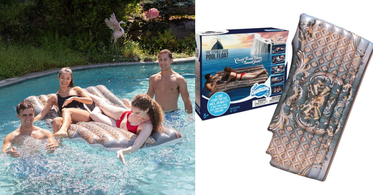 This Giant Floating Raft Is A Replica Of The Titanic Floating Door And I Need This In My Life