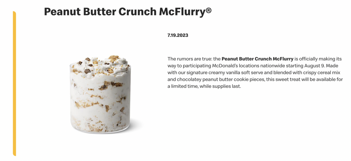 PB Crunch Mcflurry Official Release