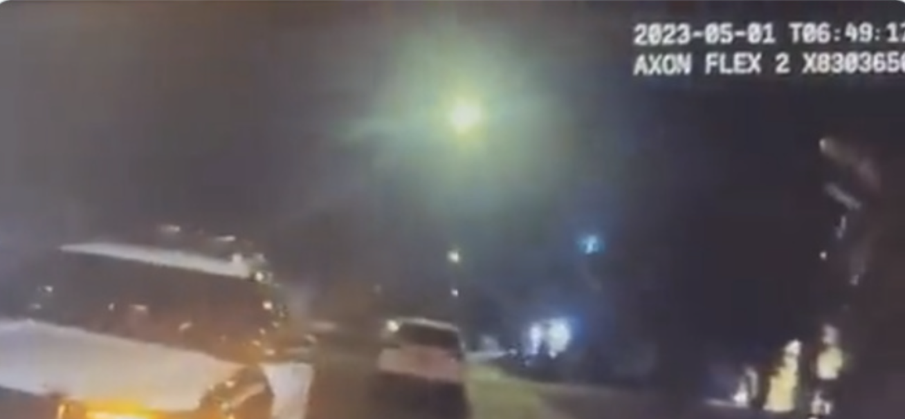 This Police Body Cam Video Shows A Bright Light Falling From The Sky Just Minutes Before A Family Found Aliens In Their Backyard