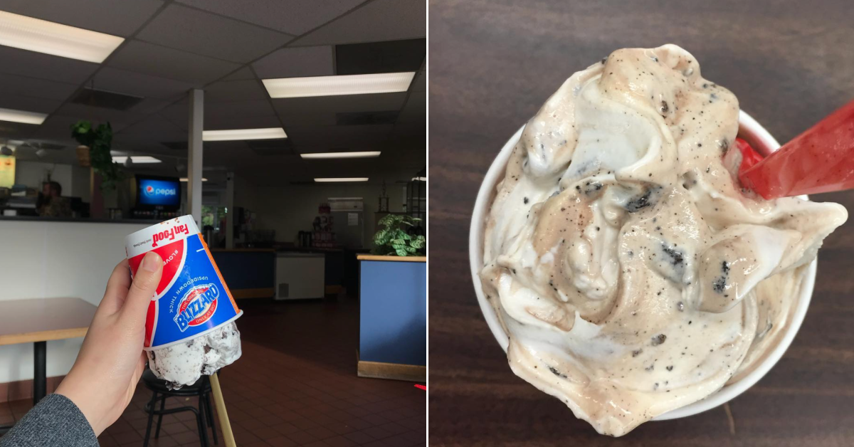 Dairy Queen Has a Secret Menu Blizzard That Has a Fudge Center and Cookie Dough Chunks