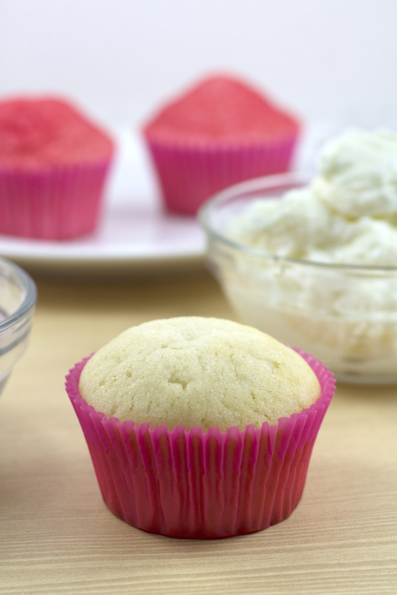 full baked cupcake cooling