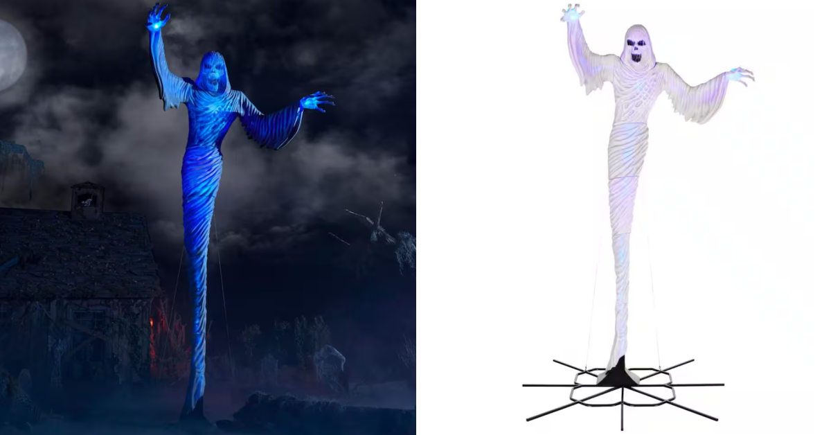 Home Depot is Selling A 12-Foot Ghost You Can Put in Your Yard For Halloween