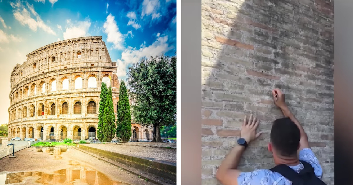 This Guy Etched A Love Note Into The Colosseum And Claims He Didn’t Know It Was Ancient