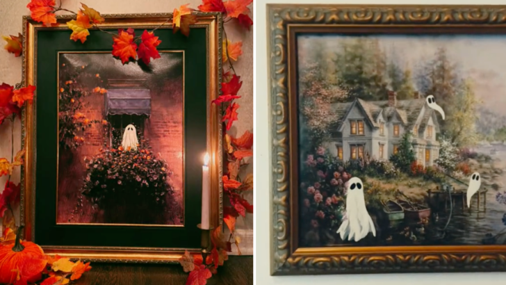 “Thrifted Ghost Painting” Is The Hottest New Trend for Halloween and Count Me In