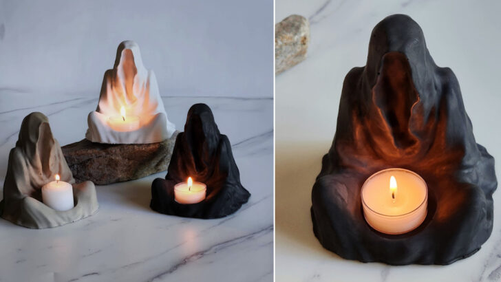 You Can Get These Ghost Votive Candle Holders For A Wicked Creepy Halloween