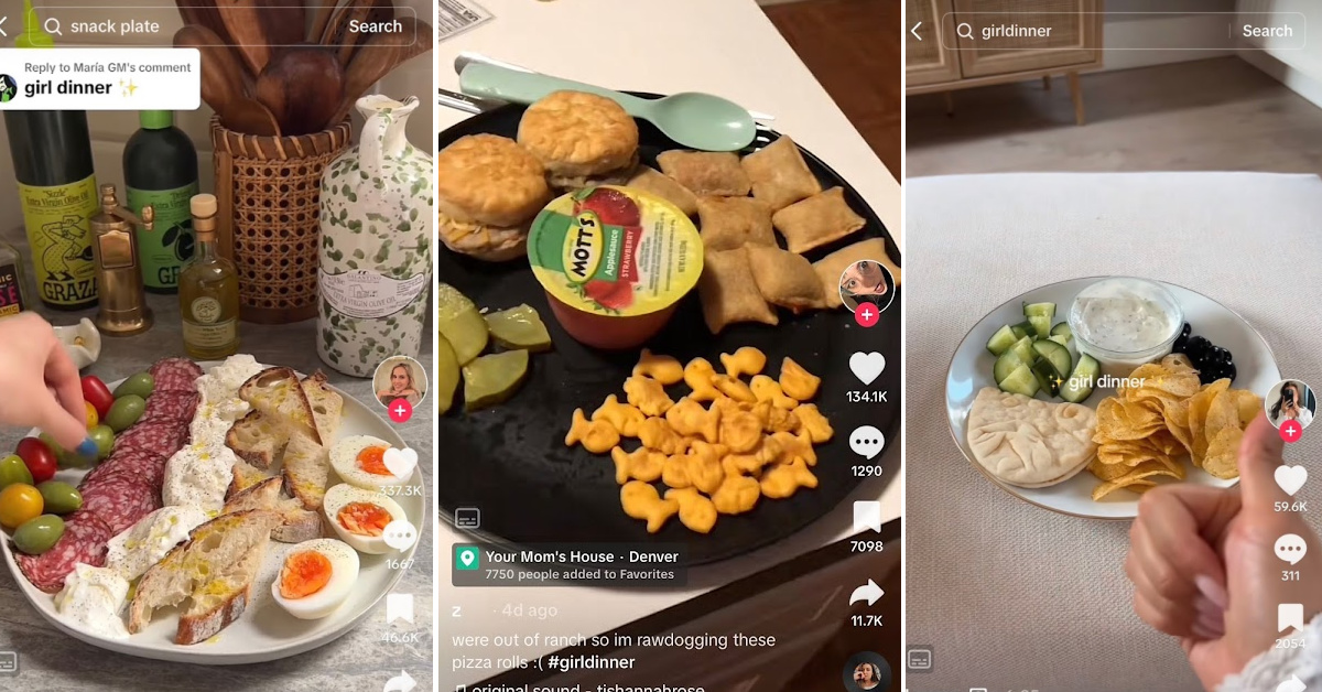 ‘Girl Dinner’ Is The Hot New Food Trend And It’s About More Than Charcuterie Boards