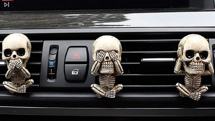 These Skull Car Air Freshener Vent Clips Are Here Just In Time For Halloween