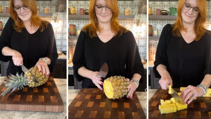 The Pioneer Woman Shows Us How To Cut Up A Pineapple And She Makes It Super Easy