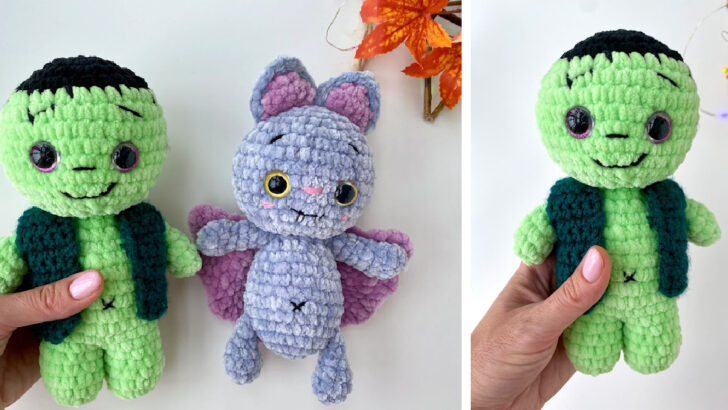 These Bat And Zombie Crochet Patterns Let You Make The Cutest Halloween Plushies