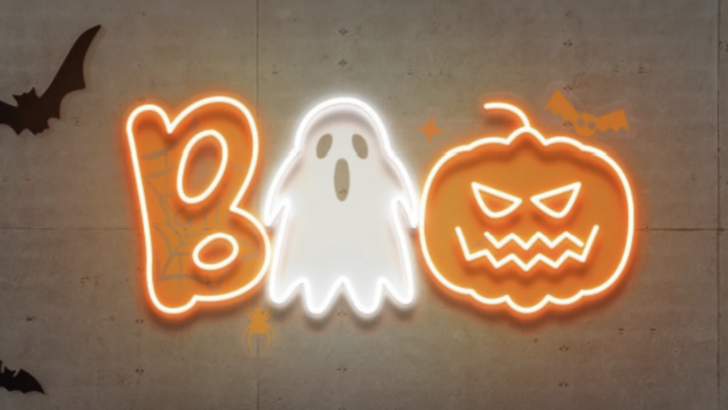 You Can Get A ‘Boo’ Neon Sign To Put In Your House This Halloween Season