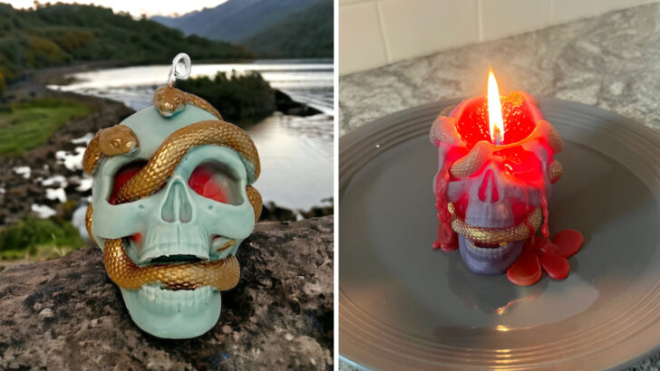 This Bleeding Skull Candle Is Just The Spooky Thing You Need This Halloween Season