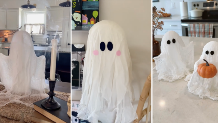 Cheesecloth Ghosts Are The Hot New Halloween Trend and They Are Adorable