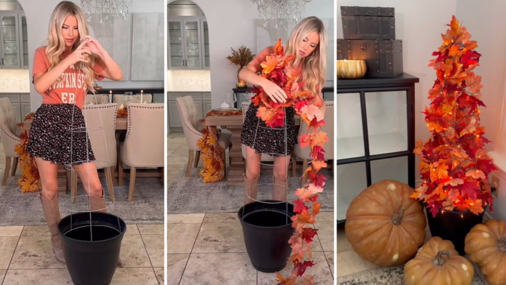This Homemade Fall Tree Will Bring Fall Vibes to Any Space