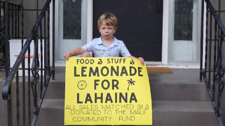 This Boy’s Lemonade Stand Raised $16K For The Maui Fire Victims And I’m Crying Tears of Joy