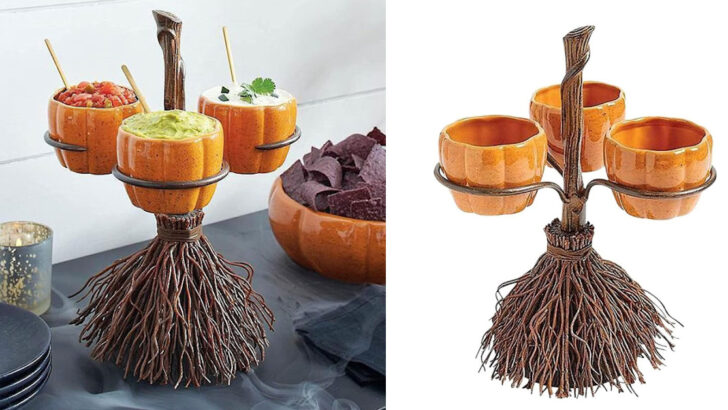 This Pumpkin Broom Snack Bowl Is Here To Sweep You Off Your Feet This Halloween Season