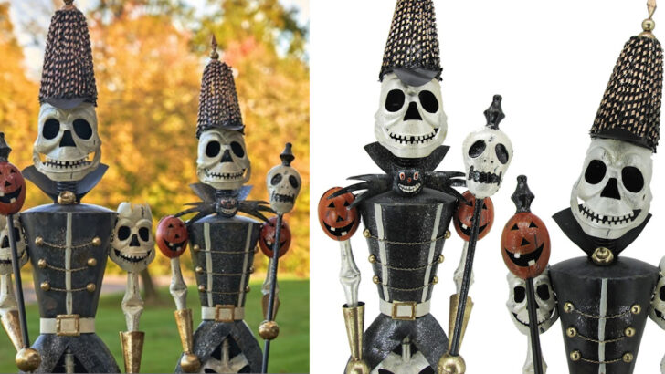 These Metal Skeleton Soldiers Are Ready To Usher In The Halloween Season