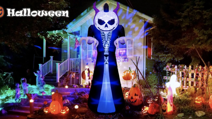 You Can Get A 10 Foot Inflatable Pumpkin Grim Reaper To Put in Your Yard for Halloween