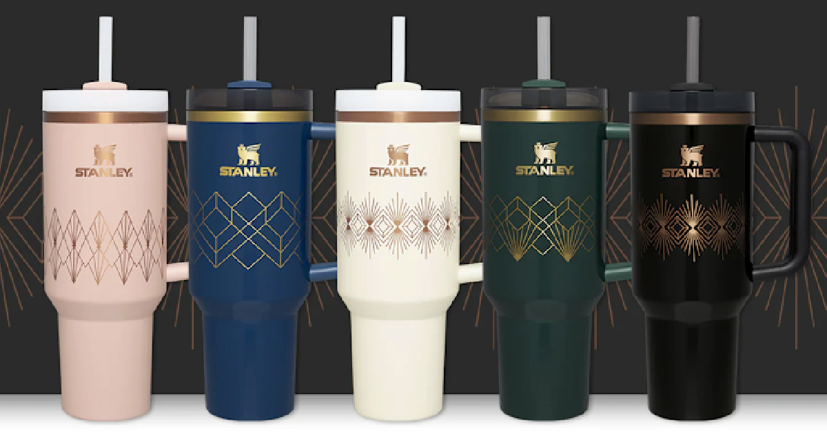 The New Stanley Tumbler Deco Collection Is Dropping This Week and I Want Them All