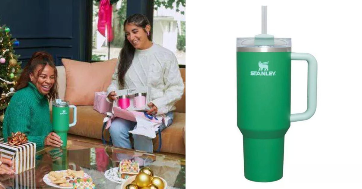 You Can Get a Christmas Green Stanley Tumbler Just in Time for The Holidays