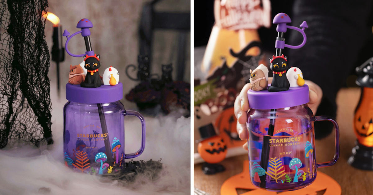 You Can Get A Purple Starbucks Mushroom Cup That’s Perfect For Fall
