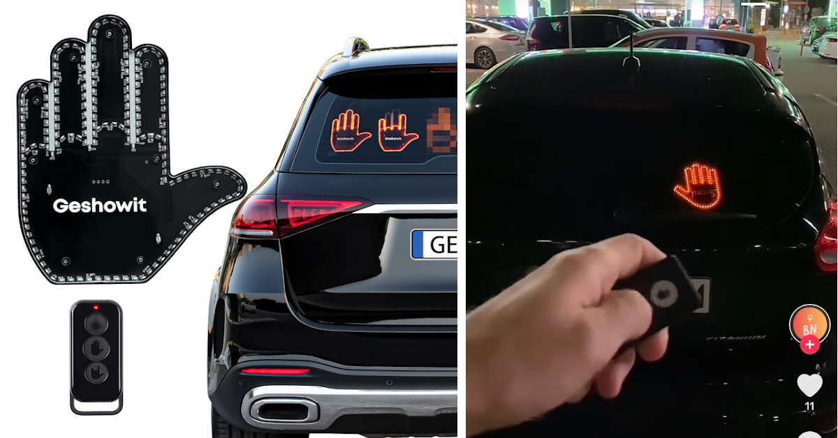 You Can Get A Finger Light For The Person You Know That Has Road Rage