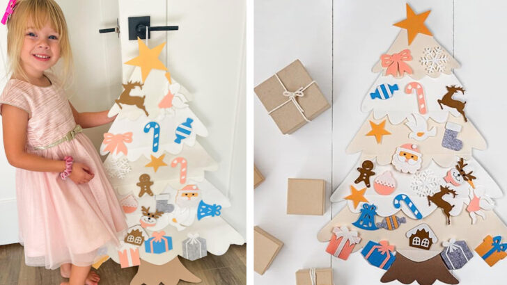 This Felt Christmas Tree Is Perfect For Kids To Play With This Holiday Season