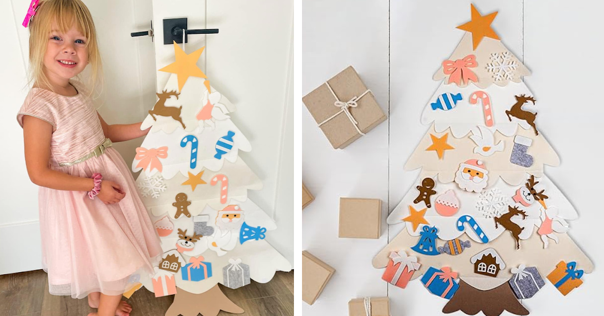 This Felt Christmas Tree Is Perfect For Kids To Play With This Holiday Season