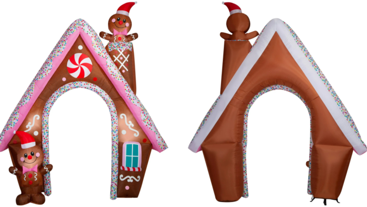 This Inflatable Gingerbread Archway Is the Perfect Way to Greet Guests for The Holidays