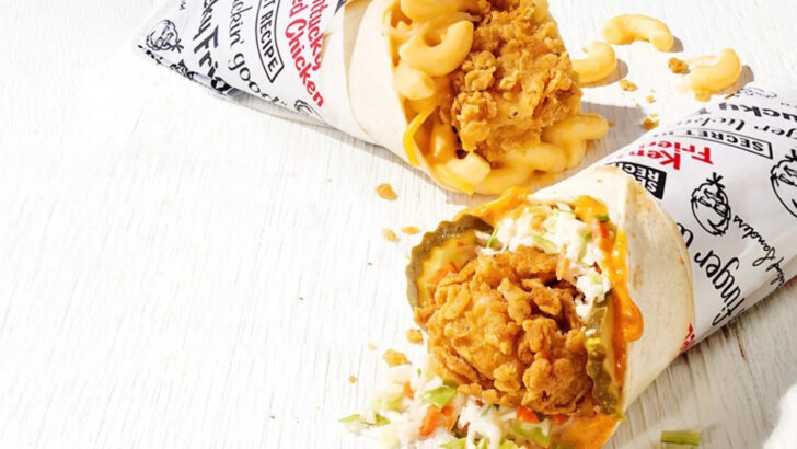 KFC Is Bringing Back Their Chicken Wraps and Introducing an Enormous New Dessert