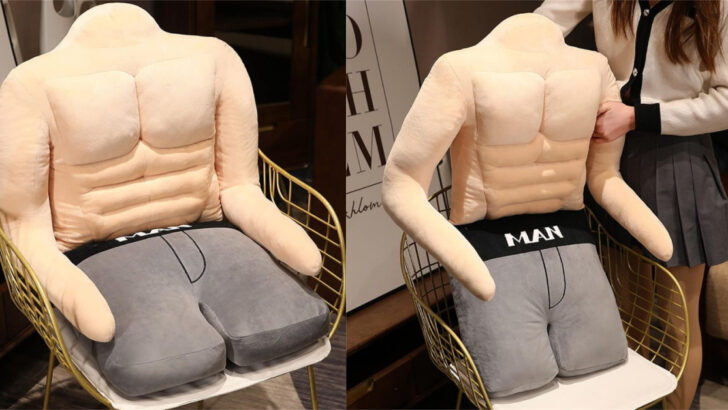 You Can Get A Muscle Man Pillow to Cuddle With For The Person Who Is Always Single