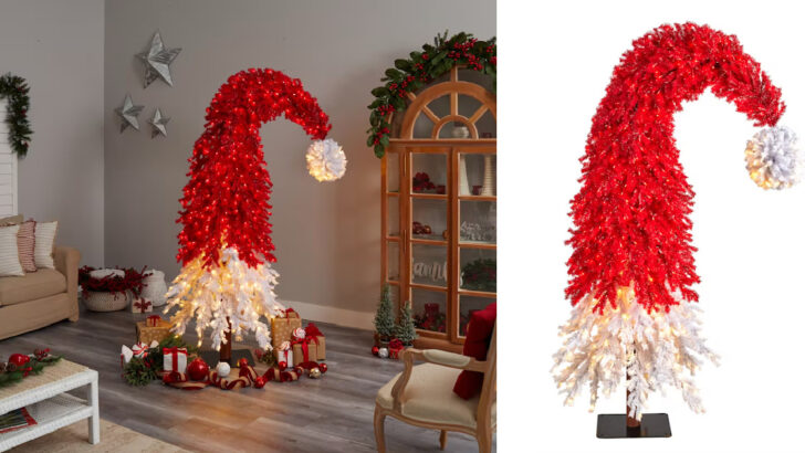 You Can Get A Santa’s Hat Christmas Tree That Will Get You In The Christmas Spirit