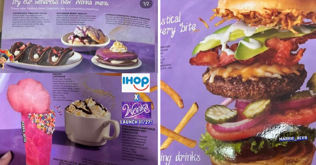 IHOP’s New Wonka Menu Is A Wonderland Of Scrumdiddlyumptious Treats