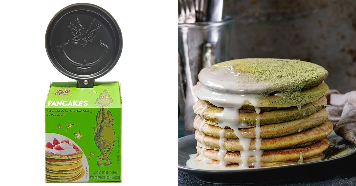 You Can Now Get a Grinch Pancake Set and My Heart Just Grew Three Sizes