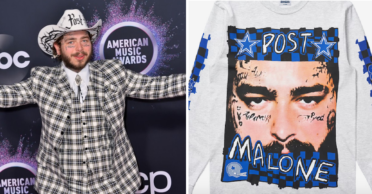 Post Malone Just Teamed Up With The Dallas Cowboys To Release A Cowboys Themed Clothing Line