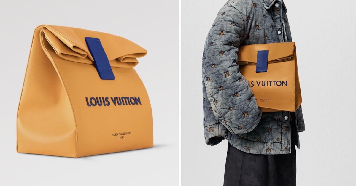 Louis Vuitton’s New Sandwich Bag Clutch Is Just Basic Enough To Be Gorgeous