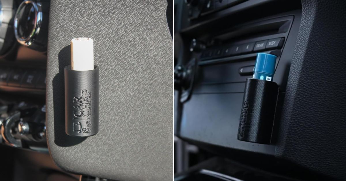 You Can Get a Chapstick Holder For Your Car So You Never Have To Worry About Losing Your Lip Balm Again