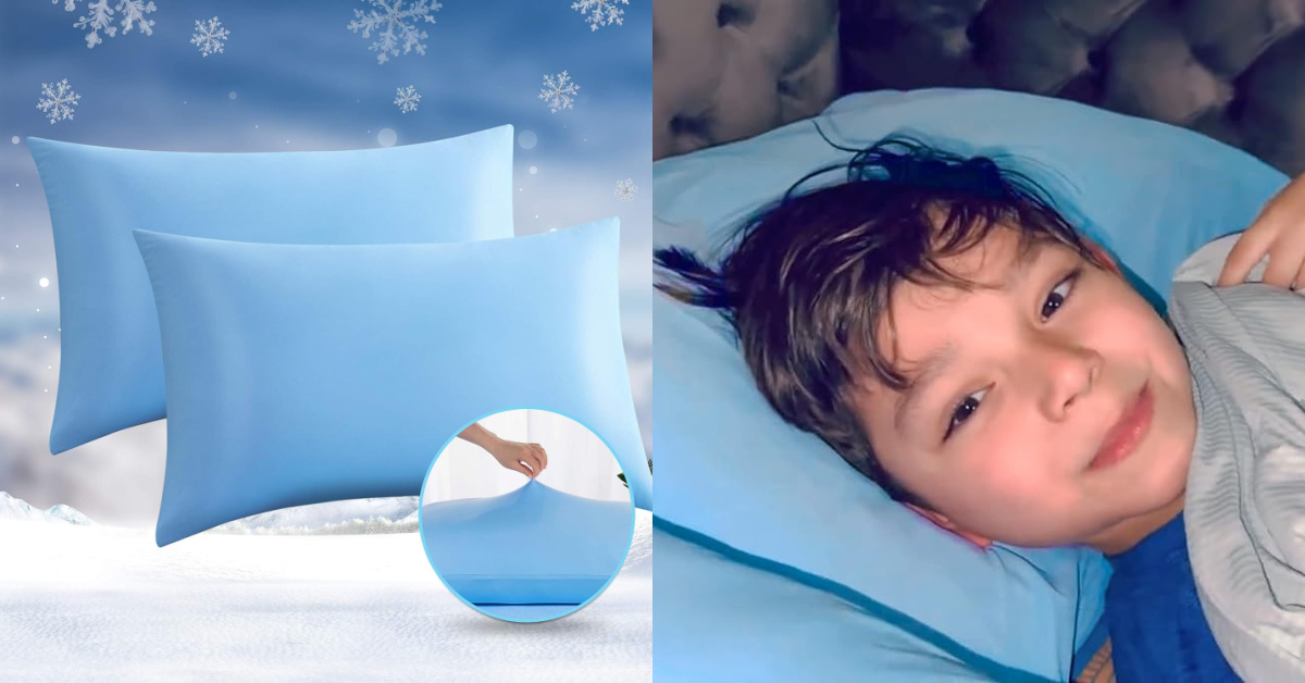 You Can Get Cooling Pillowcases That Absorb Heat to Keep Your Head Cool While You Sleep