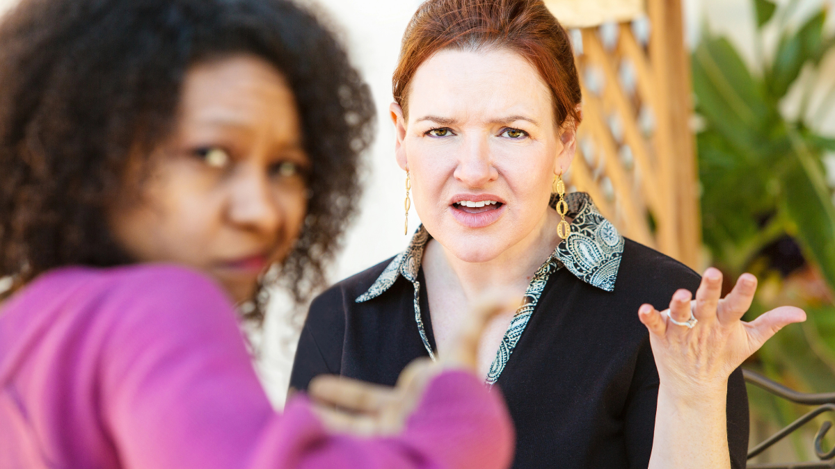 annoyed woman
