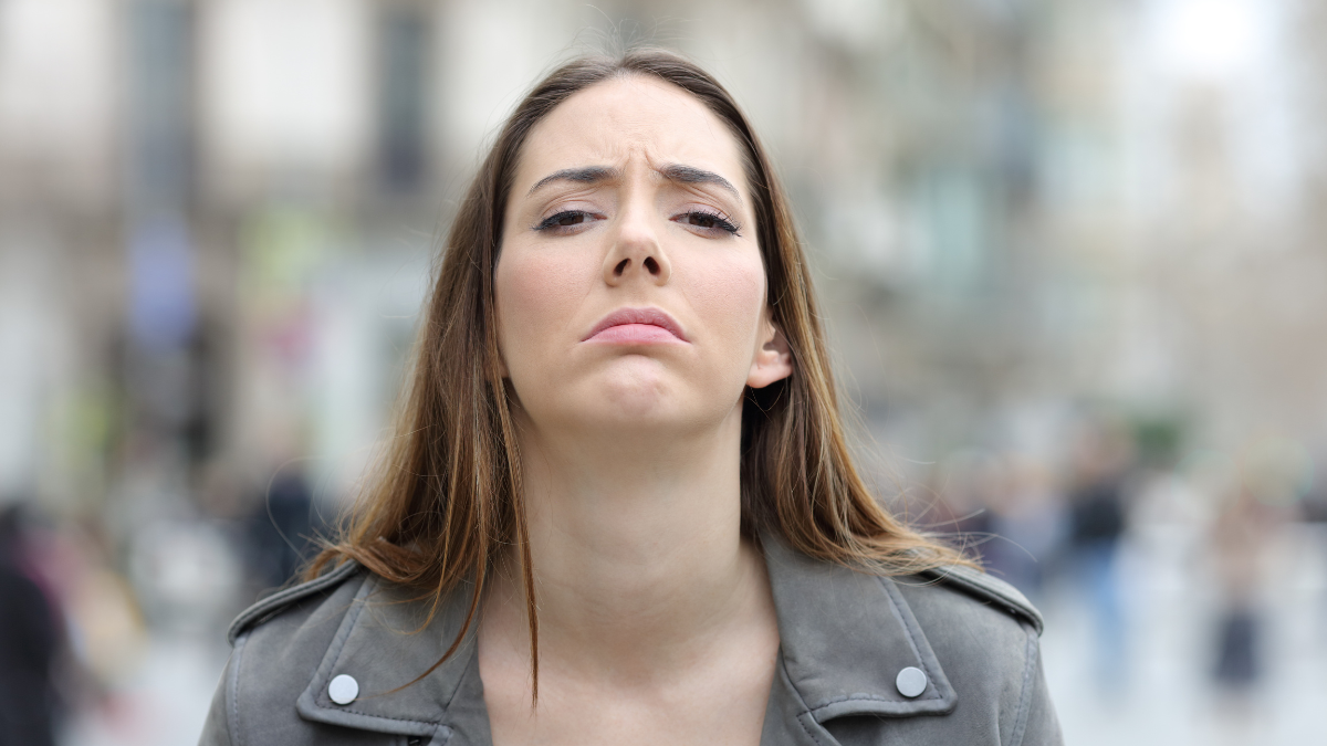 annoyed woman