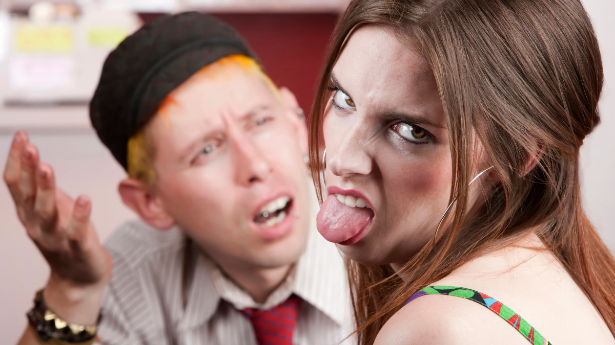 couple annoyed