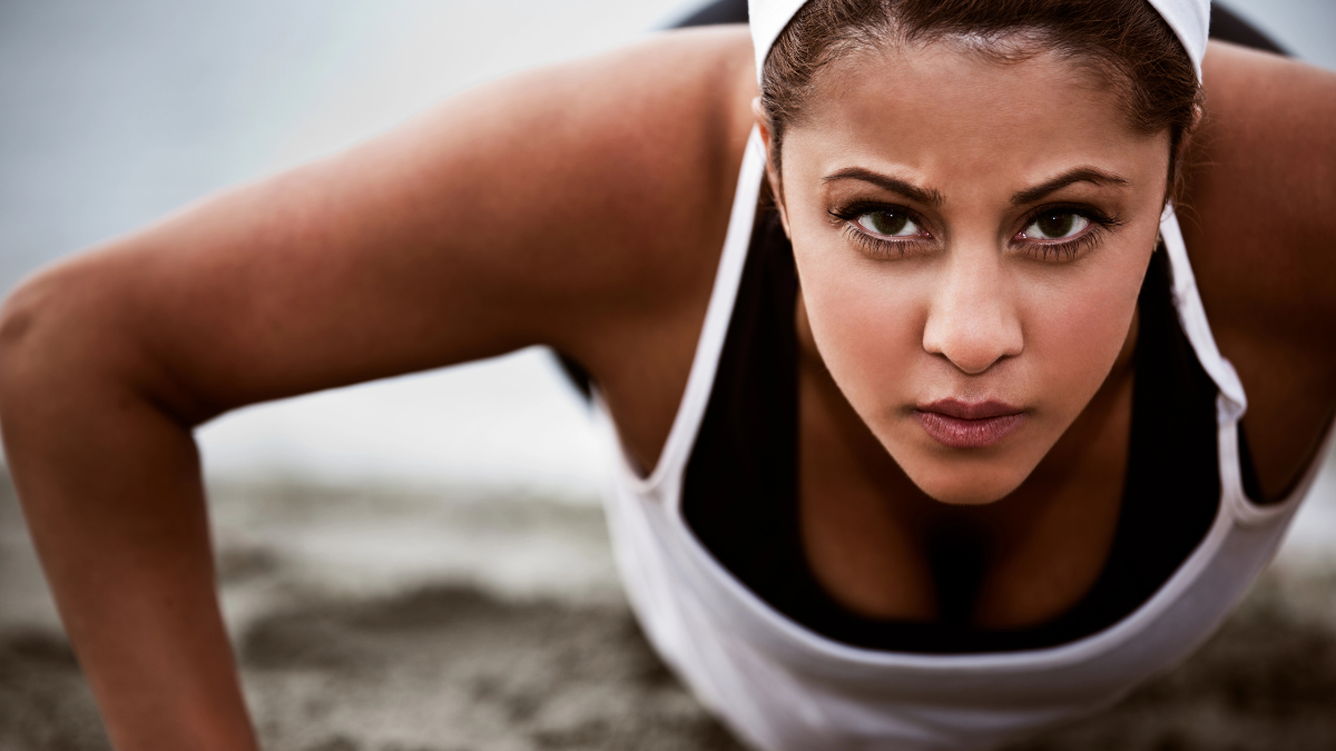 intense woman