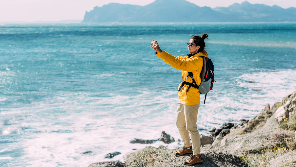 person taking picture