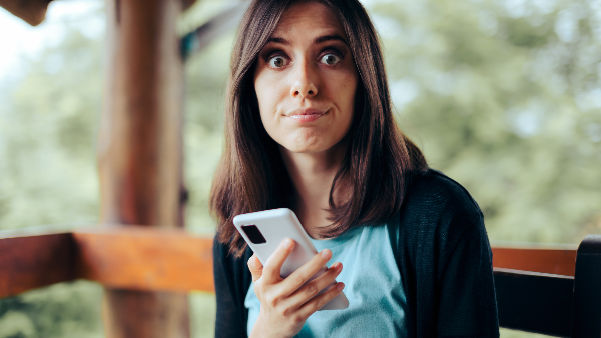 woman on phone