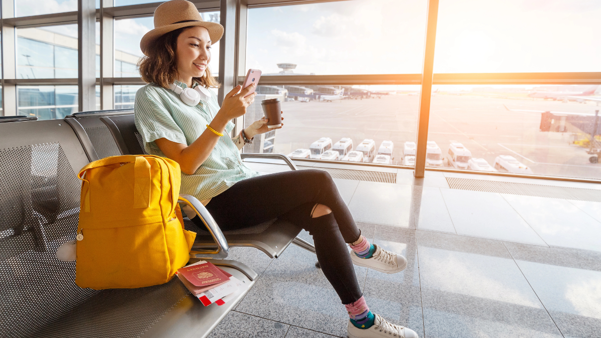 woman at airport