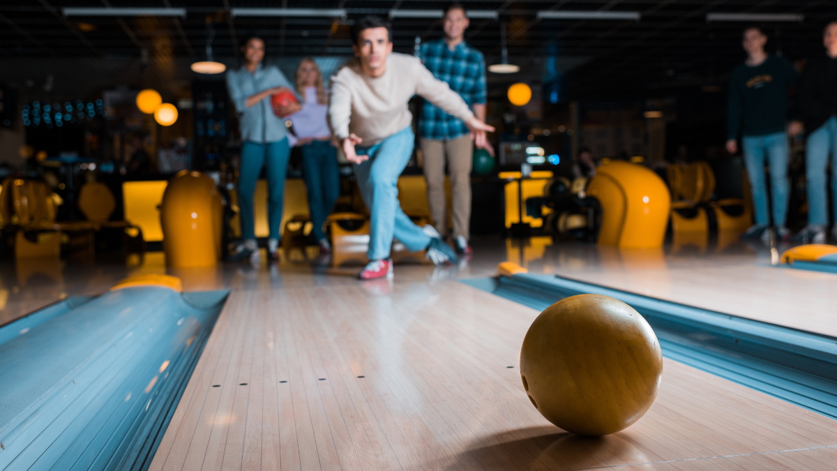 bowling group of people