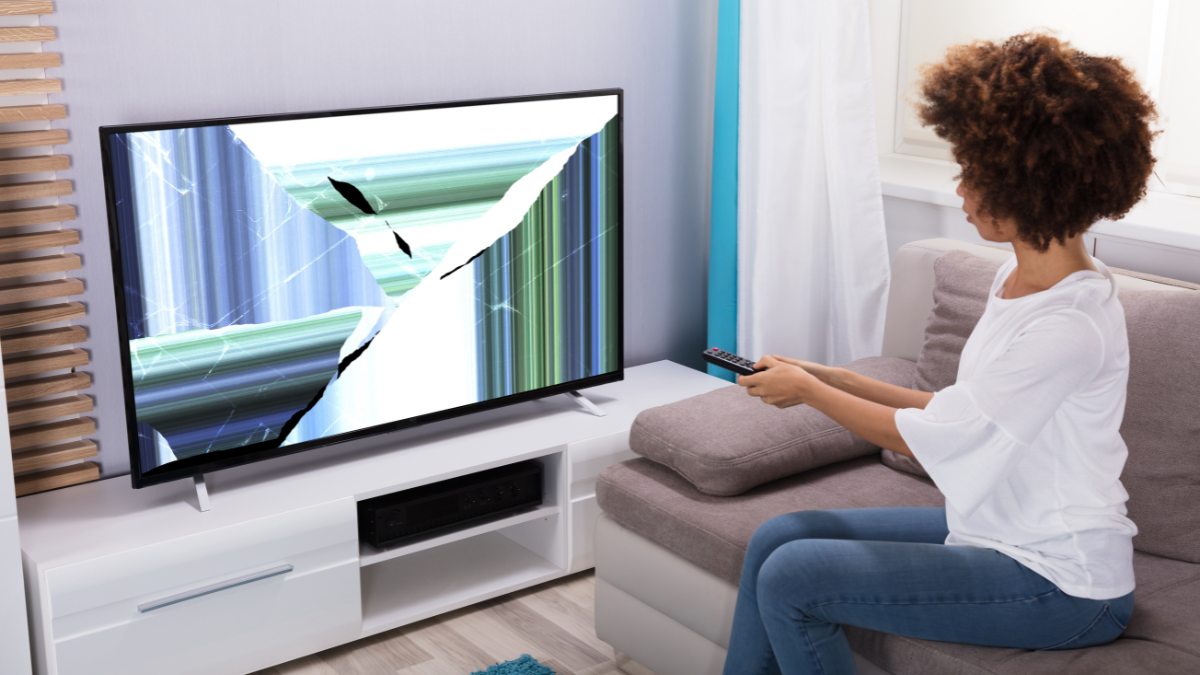 broken tv